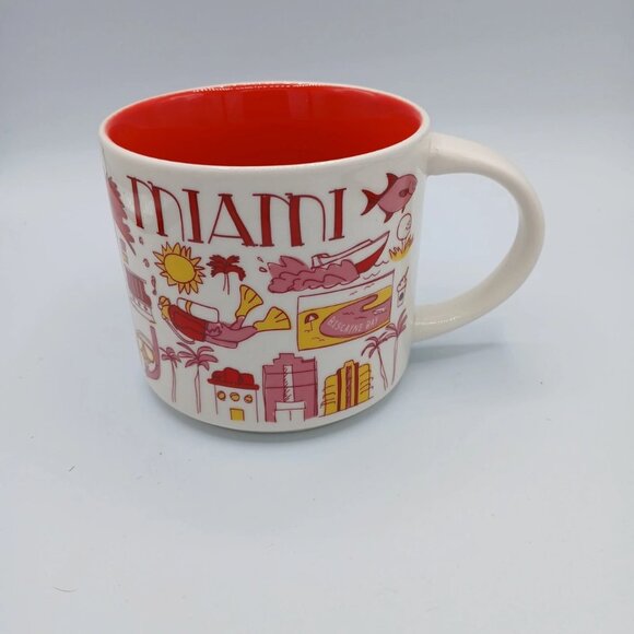 Starbucks Ornament Mug, MIAMI, « Been There » Collection, New 14 oz each - Picture 2 of 14